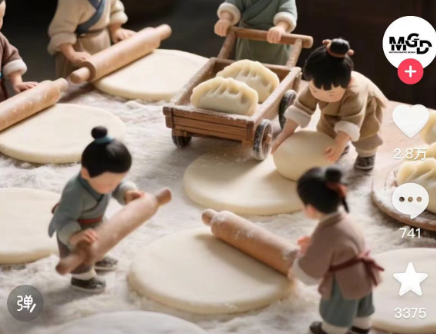 知鸿阁：AI制作微缩场景视频，简单好上手，1条视频多平台变现